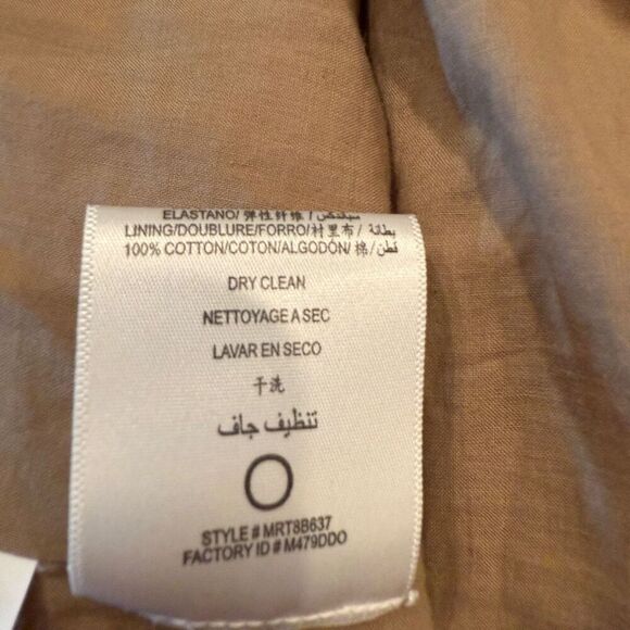 BCBGmaxazria wool khaki pea coat - size M - Picture 8 of 10